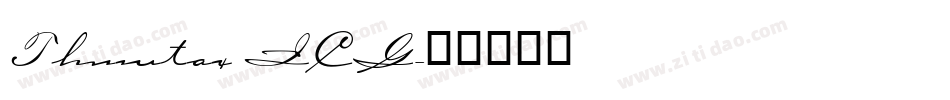 Thumtax ICG字体转换